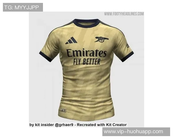 阿森纳新赛季客场球衣曝光浅黄色与海军蓝完美结合引发热议